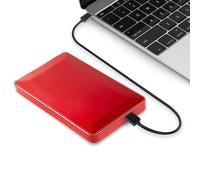 Hard disk esterno portatile da 2,5", 2 TB / 500 GB/120 GB, USB 3.0 Hdd Backup, adatto per PC, desktop, laptop, finestre, Macbook, Xbox One, PS4 (500 GB, rosso)