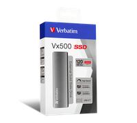 Hard Disk esterno portatile SSD mini Verbatim VX500 47441 120gb USB 3.2 GEN 2 tr