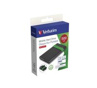 Verbatim 53111 disco rigido esterno 512 GB 5400 Giri/min 2.5" Micro-USB B 2.0/3.2 Gen 1 (3.1 Gen 1) Nero, Verde