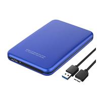Hard disk esterno USB 3.0 da 500 GB, 1 TB, 2 TB, 7200 giri/min, disco rigido mobile da 2,5 pollici, colore: blu, dimensioni: 2 TB