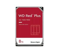 HARD DISK INTERNO WESTERN DIGITAL WD Red Plus - HDD interno SATA 6Gb/s da 8TB per ambienti NAS di piccole e medie imprese 8 TB, 215 Mbyte/s, USB-C
