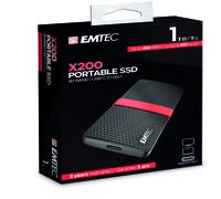 Emtec X200 1000 GB Nero, Rosso [ECSSD1TX200]