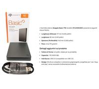 Hard Disk Seagate Archive UNITÀ DISCO ESTERNA HDD USB 3.0 2.5" 1TB STJL1000400