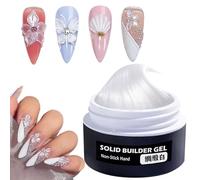 Hard Gel Nails, non--Sticky Nail Building Gel, Easy Application Art Accessory, Overlay, Ideal for Women, Special Occasion, Practice, Everyday Use, Home, Seasonal