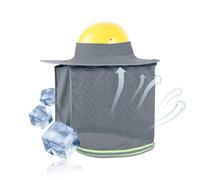 Hard Hat Brim Shade High - Visibility Breathable Head Face Protector | Hard Hat Sun Visor Full Brim for Construction Gardening Roofing Public Facilities Men Women