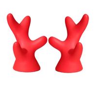 Hard Hat Devil Horns - Sticky Helmet Antlers Decor | Illuminated Motorcycle Hat Accessory, Fun Party Decoration for Car, Bike, Skate, Ski, Festival Parade, Halloween Dress-Up, Unique Gift for Men