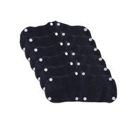 Hard Hat - Fascia tergisudore per casco, 10 pezzi, per la cura della pelle, con texture fine, riutilizzabile, colore: nero