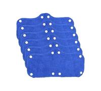 Hard Hat - Fascia tergisudore per casco, 10 pezzi, per la cura della pelle, con texture fine, riutilizzabile, colore: blu