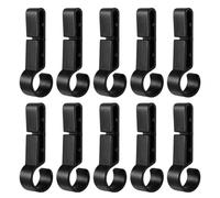 Hard Hat Headlamp Clips - 10 Pack Non Slip Helmet Light Holders | 10 non-slip clips Securely attach headlamps to hard hats for hands-free lighting