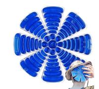 Hard Hat Ice Pack, Insert Head Cooler, Adorable Head Pads, Comfort and Heat Stress Prevention During Work or Outdoor Activites, Helmet Cooling Gel Pad for Reliefs, Blue