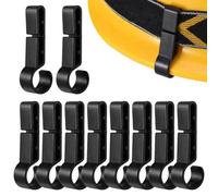 Hard Hat Light Clips Safety Secure Attachment 10-pieces | Helmet Headlight Secure Hooks for Construction, Industrial Work, Caving, Fishing, Oilfield, Maintenance Work