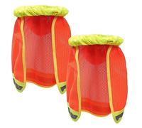 Hard Hat Sun Visor - 2 pezzi collo Shade Set, Adjustable High Visibility Helmet Cover, UV Protection Cooling Fabric | Outdoor Hiking Cycling, Costruzione Work, Landscaping, Yard, Roofing, arancione