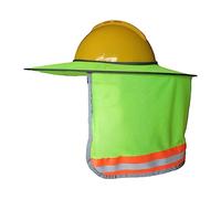 Hard Hats - Parasole con striscia riflettente larga | Parasole in rete protettiva per collo a tesa per casco di sicurezza accessorio HardHats