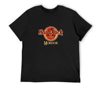 Hard Mordor Cafe Rock Mens T-Shirt Black XL