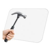 Hard Pad - Clear Glass Desk Matte, superficie del, accessorio Office Desk | Tappetino per in vetro temperato con tracciamento liscio e preciso, resistente tappetino antiscivolo per