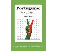 Hard Portuguese Word Search Puzzle Book: Word Searches with Easy to Read Print about, Learning Portuguese, Language, Portuguese, and More - 6x9 ... Gift for Vacations, Holidays and Free Times.
