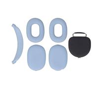 Hard Shell cuffie custodia con silicone orecchio Cups copertura Blu | Cuffie protettivo portatile conservazione borsa,Headset viaggio borsa,3 in 1 custodia copertura,Silicone 3 in
