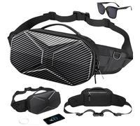 Hard Shell Fanny Pack for Men Women,Versatile Waterproof Sling Shoulder Bags,Casual Fashion Tactical Waist bag