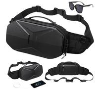 Hard Shell Fanny Pack for Men Women,Versatile Waterproof Sling Shoulder Bags,Casual Fashion Tactical Waist bag