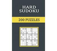 Hard Sudoku 200 Puzzles (Tascabile)