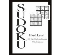 Hard Sudoku Puzzles: 400 Sudoku Puzzles, 4 Per Page, with Solutions for Adults - Brain Logic Puzzle Book for Brain Training and Memory Improvement