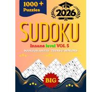 Hard Sudoku Puzzles for Adults 1000: Extreme & Insane Difficulty Large Print Edition: 1000 Mind-Bending Sudoku Challenges | 4 Puzzles Per Page | Expert Level Brain Training & Logic Games