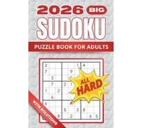 Hard Sudoku Puzzles For Adults: Large Print Two Puzzles Per Page (Vol 1)