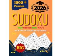 Hard Sudoku Puzzles for Adults1000 : The Ultimate Challenge Collection: Extreme Difficulty Sudoku Book with 1000 Brain-Training Puzzles, 4 Puzzles Per Page, Complete Solutions Included