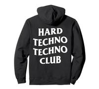 HARD TECHNO TECHNO CLUB X RAVER RAVE PARTY OUTFIT Felpa con Cappuccio