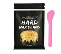 Hard Wax Beads, 2PCS Hair Removal Wax Beans for Sensitive Skin, Face, Legs, Armpit, Bikini and Full Body Waxing, Women Men(Honey)