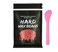 Hard Wax Beads, 2PCS Hair Removal Wax Beans for Sensitive Skin, Face, Legs, Armpit, Bikini and Full Body Waxing, Women Men(Rose)