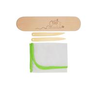 Hard Wood Tailors Clapper with Wooden Point Turner Ironing Mat for Steam Iron