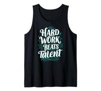 Hard Work Beats Talent Inspirational Motivation Typography Canotta