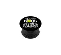 Hard Work Beats Talent Tennis Citazione PopSockets PopGrip Adesivo