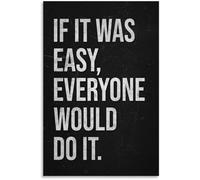 Hard Work Pays Off Quote Poster Home Gym Wall-Art