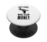 Hard Worker - Chiave per collare da uomo, colore: blu PopSockets PopGrip Adesivo