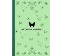 Hardbound Bullet journal Notebook 120 GSM: 214 Pages | A5 size | Easy to carry and use (Peace, Patience and Perseverance)