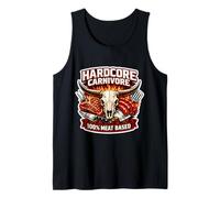 Hardcore Carnivoro 100% a Base di Carne Dieta Mangiatore Nutrizione Cool Canotta