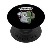 Hardcore Hugger Divertente Koala Abbracciare Cactus PopSockets PopGrip Adesivo