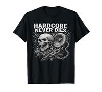 Hardcore Never Dies - Skull Music Bass Maglietta