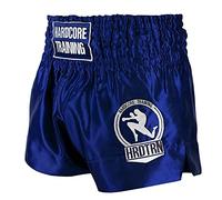 Hardcore Training Classic Muay Thai Pantaloncini Uomo Fight Shorts Nero Bianco Rosso Blu Camo Kickboxing Boxe Combattimento MMA Sparring