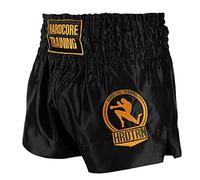Hardcore Training Classic Muay Thai Pantaloncini Uomo Fight Shorts Nero Bianco Rosso Blu Camo Kickboxing Boxe Combattimento MMA Sparring