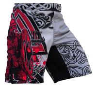 Hardcore Training Fight Shorts Uomo Pantaloncini da Combattimento Arti Marziali MMA BJJ Boxe Muay Thai Grappling Fitness No Gi