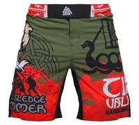 Hardcore Training Fight Shorts Uomo Pantaloncini da Combattimento Arti Marziali MMA BJJ Boxe Muay Thai Grappling Fitness No Gi