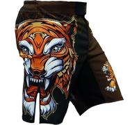 Hardcore Training Fight Shorts Uomo Pantaloncini da Combattimento Arti Marziali MMA BJJ Boxe Muay Thai Grappling Fitness No Gi