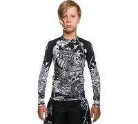 Hardcore Training Kids Rash Guard Camicia a Compressione Bambini Unisex BJJ Boxeo Palestra Fitness No Gi Abbigliamento Sportivo