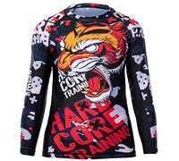 Hardcore Training Kids Rash Guard Camicia a Compressione Bambini Unisex BJJ Boxeo Palestra Fitness No Gi Abbigliamento Sportivo