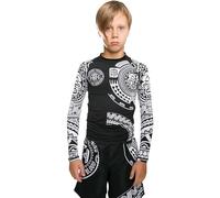 Hardcore Training Kids Rash Guard Camicia a Compressione Bambini Unisex BJJ Boxeo Palestra Fitness No Gi Abbigliamento Sportivo