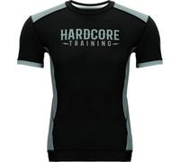 Hardcore Training Neocamp Rash Guard Uomo Maglietta a Compressione MMA BJJ Arti Marziali Boxe Fitness Grappling No Gi (IT, Testo, 5XL, Regular, Regular, Black)
