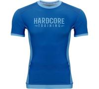 Hardcore Training Neocamp Rash Guard Uomo Maglietta a Compressione MMA BJJ Arti Marziali Boxe Fitness Grappling No Gi (IT, Testo, XL, Regular, Regular, Blue)